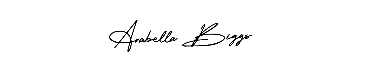 Arabella Biggs stylish signature style. Best Handwritten Sign (AmerikaSignatureDemo-Regular) for my name. Handwritten Signature Collection Ideas for my name Arabella Biggs. Arabella Biggs signature style 3 images and pictures png