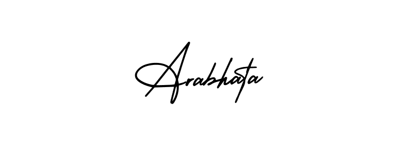 How to make Arabhata signature? AmerikaSignatureDemo-Regular is a professional autograph style. Create handwritten signature for Arabhata name. Arabhata signature style 3 images and pictures png