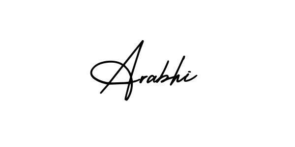 You can use this online signature creator to create a handwritten signature for the name Arabhi. This is the best online autograph maker. Arabhi signature style 3 images and pictures png