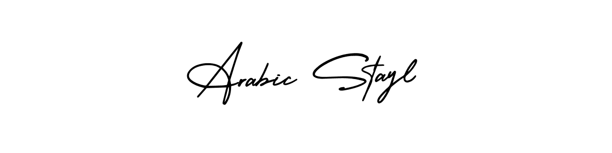 Also we have Arabic Stayl name is the best signature style. Create professional handwritten signature collection using AmerikaSignatureDemo-Regular autograph style. Arabic Stayl signature style 3 images and pictures png