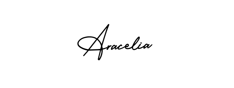 Also we have Aracelia name is the best signature style. Create professional handwritten signature collection using AmerikaSignatureDemo-Regular autograph style. Aracelia signature style 3 images and pictures png