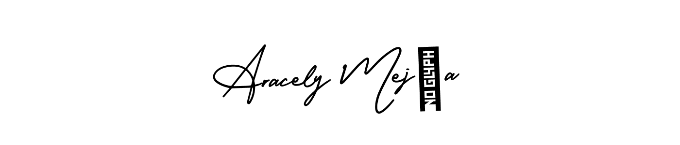 AmerikaSignatureDemo-Regular is a professional signature style that is perfect for those who want to add a touch of class to their signature. It is also a great choice for those who want to make their signature more unique. Get Aracely Mejía name to fancy signature for free. Aracely Mejía signature style 3 images and pictures png