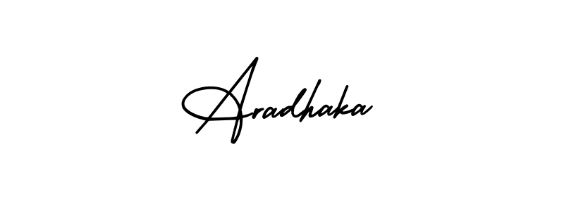 Use a signature maker to create a handwritten signature online. With this signature software, you can design (AmerikaSignatureDemo-Regular) your own signature for name Aradhaka. Aradhaka signature style 3 images and pictures png