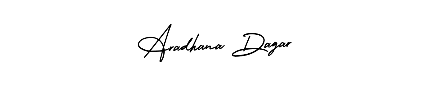 How to make Aradhana Dagar name signature. Use AmerikaSignatureDemo-Regular style for creating short signs online. This is the latest handwritten sign. Aradhana Dagar signature style 3 images and pictures png