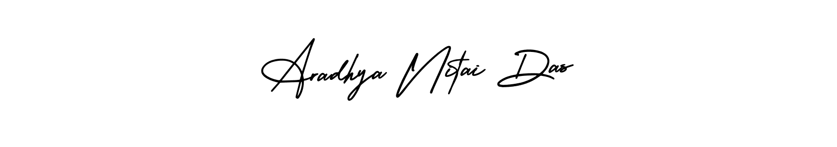 Create a beautiful signature design for name Aradhya Nitai Das. With this signature (AmerikaSignatureDemo-Regular) fonts, you can make a handwritten signature for free. Aradhya Nitai Das signature style 3 images and pictures png