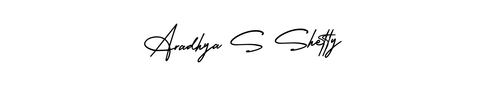 Also You can easily find your signature by using the search form. We will create Aradhya S Shetty name handwritten signature images for you free of cost using AmerikaSignatureDemo-Regular sign style. Aradhya S Shetty signature style 3 images and pictures png