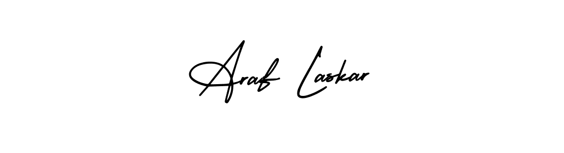 Araf Laskar stylish signature style. Best Handwritten Sign (AmerikaSignatureDemo-Regular) for my name. Handwritten Signature Collection Ideas for my name Araf Laskar. Araf Laskar signature style 3 images and pictures png