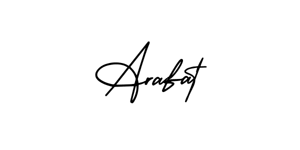 Use a signature maker to create a handwritten signature online. With this signature software, you can design (AmerikaSignatureDemo-Regular) your own signature for name Arafat. Arafat signature style 3 images and pictures png