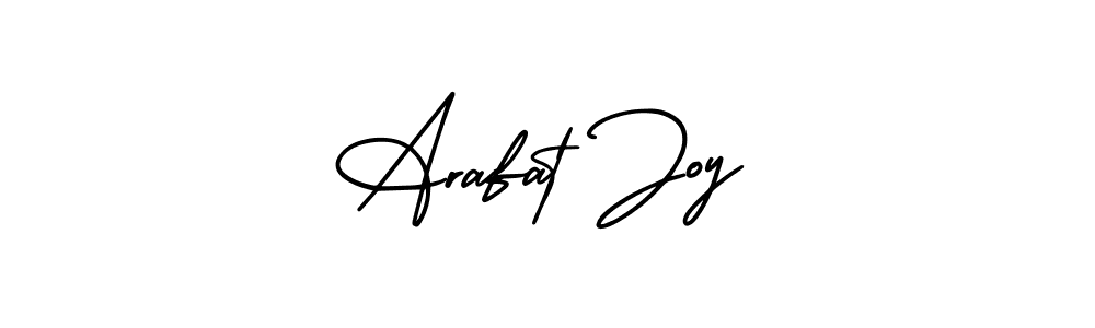 if you are searching for the best signature style for your name Arafat Joy. so please give up your signature search. here we have designed multiple signature styles  using AmerikaSignatureDemo-Regular. Arafat Joy signature style 3 images and pictures png