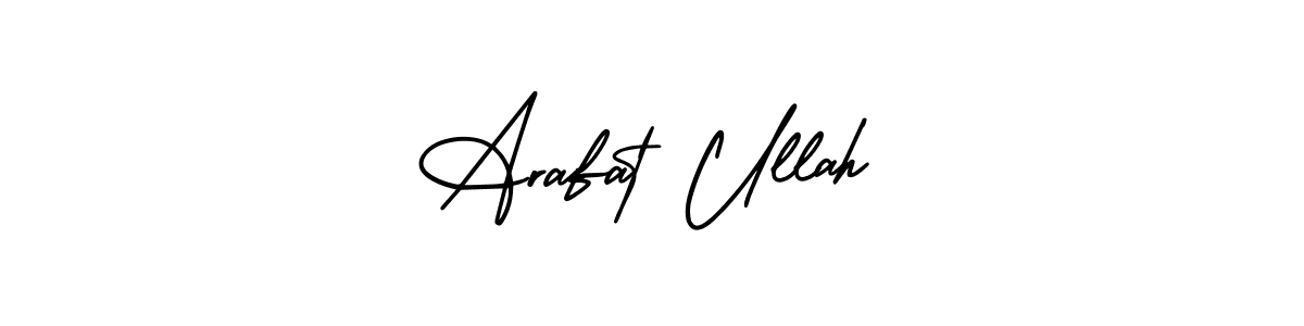 The best way (AmerikaSignatureDemo-Regular) to make a short signature is to pick only two or three words in your name. The name Arafat Ullah include a total of six letters. For converting this name. Arafat Ullah signature style 3 images and pictures png
