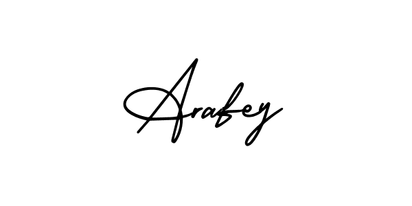 Design your own signature with our free online signature maker. With this signature software, you can create a handwritten (AmerikaSignatureDemo-Regular) signature for name Arafey. Arafey signature style 3 images and pictures png