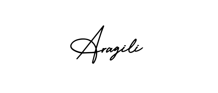 Make a beautiful signature design for name Aragili. With this signature (AmerikaSignatureDemo-Regular) style, you can create a handwritten signature for free. Aragili signature style 3 images and pictures png