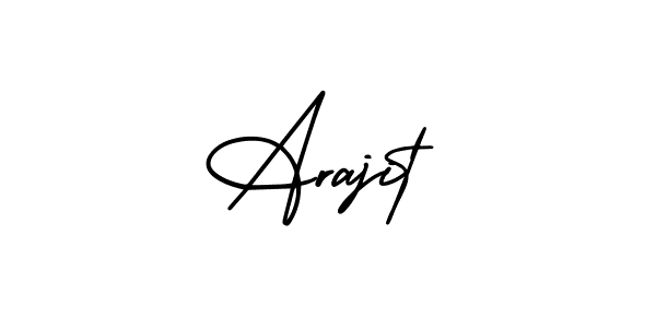 How to make Arajit signature? AmerikaSignatureDemo-Regular is a professional autograph style. Create handwritten signature for Arajit name. Arajit signature style 3 images and pictures png