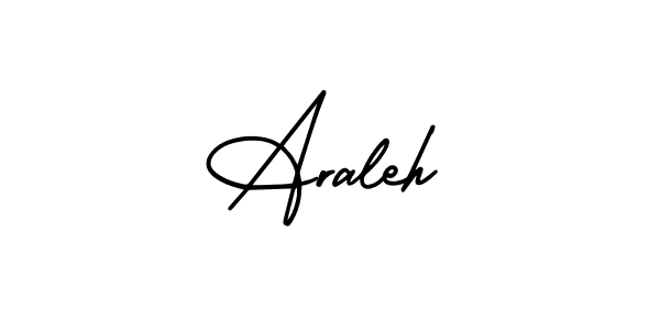 How to make Araleh signature? AmerikaSignatureDemo-Regular is a professional autograph style. Create handwritten signature for Araleh name. Araleh signature style 3 images and pictures png