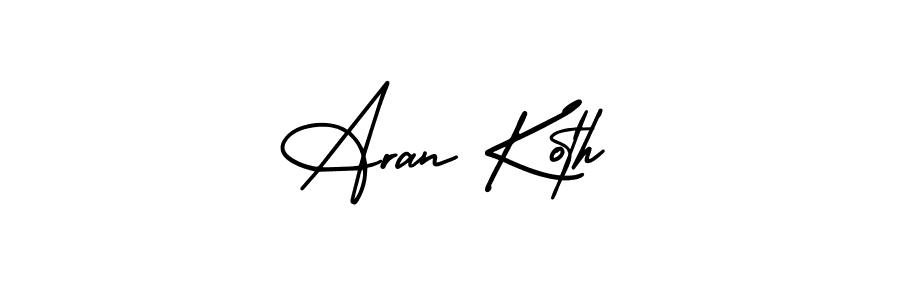 if you are searching for the best signature style for your name Aran Koth. so please give up your signature search. here we have designed multiple signature styles  using AmerikaSignatureDemo-Regular. Aran Koth signature style 3 images and pictures png