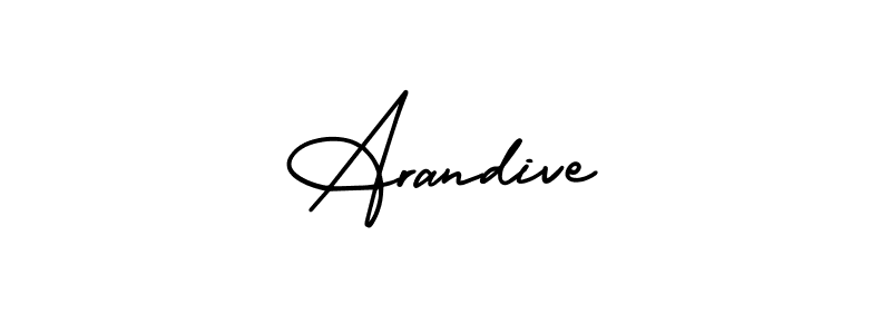 It looks lik you need a new signature style for name Arandive. Design unique handwritten (AmerikaSignatureDemo-Regular) signature with our free signature maker in just a few clicks. Arandive signature style 3 images and pictures png