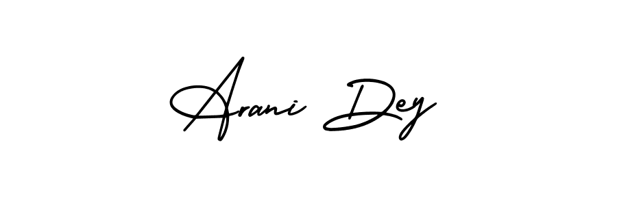 Create a beautiful signature design for name Arani Dey. With this signature (AmerikaSignatureDemo-Regular) fonts, you can make a handwritten signature for free. Arani Dey signature style 3 images and pictures png