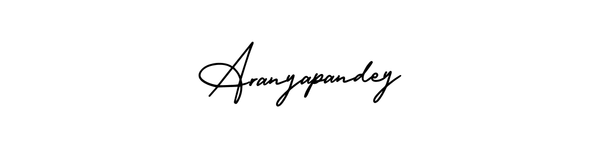 You should practise on your own different ways (AmerikaSignatureDemo-Regular) to write your name (Aranyapandey) in signature. don't let someone else do it for you. Aranyapandey signature style 3 images and pictures png