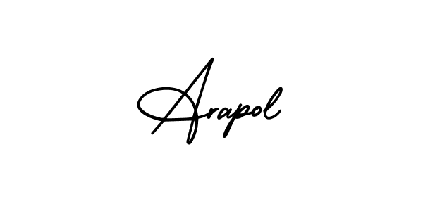 Arapol stylish signature style. Best Handwritten Sign (AmerikaSignatureDemo-Regular) for my name. Handwritten Signature Collection Ideas for my name Arapol. Arapol signature style 3 images and pictures png