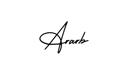 How to Draw Ararb signature style? AmerikaSignatureDemo-Regular is a latest design signature styles for name Ararb. Ararb signature style 3 images and pictures png