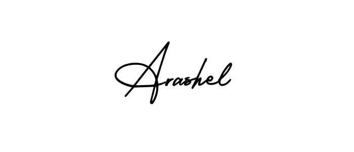 The best way (AmerikaSignatureDemo-Regular) to make a short signature is to pick only two or three words in your name. The name Arashel include a total of six letters. For converting this name. Arashel signature style 3 images and pictures png