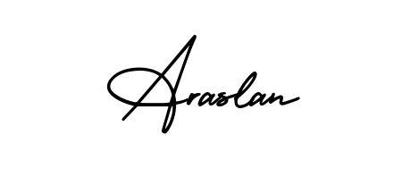 Create a personalized artistic stamp with Araslan in AmerikaSignatureDemo-Regular font. Perfect for visual artists, designers, and influencers. Araslan signature style 3 images and pictures png