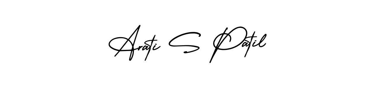 AmerikaSignatureDemo-Regular is a professional signature style that is perfect for those who want to add a touch of class to their signature. It is also a great choice for those who want to make their signature more unique. Get Arati S Patil name to fancy signature for free. Arati S Patil signature style 3 images and pictures png