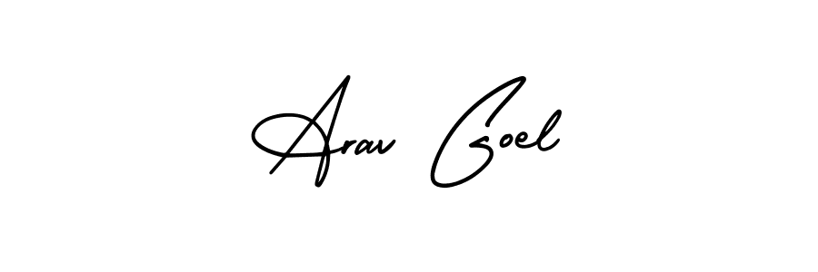 Also we have Arav Goel name is the best signature style. Create professional handwritten signature collection using AmerikaSignatureDemo-Regular autograph style. Arav Goel signature style 3 images and pictures png