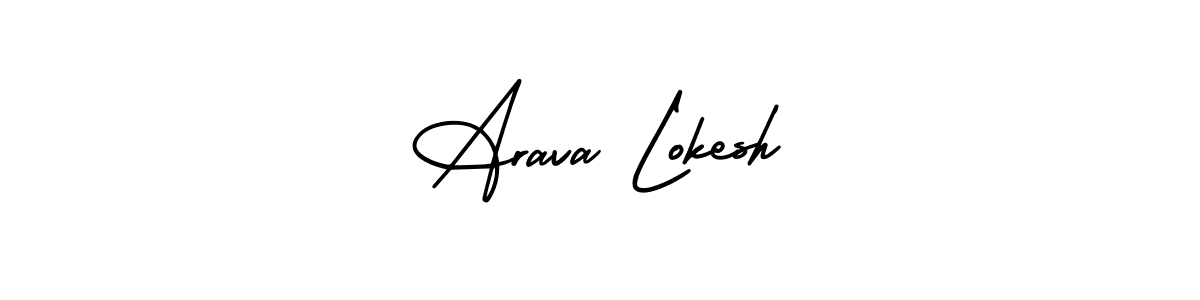 This is the best signature style for the Arava Lokesh name. Also you like these signature font (AmerikaSignatureDemo-Regular). Mix name signature. Arava Lokesh signature style 3 images and pictures png