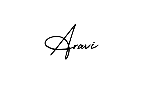 You should practise on your own different ways (AmerikaSignatureDemo-Regular) to write your name (Aravi) in signature. don't let someone else do it for you. Aravi signature style 3 images and pictures png