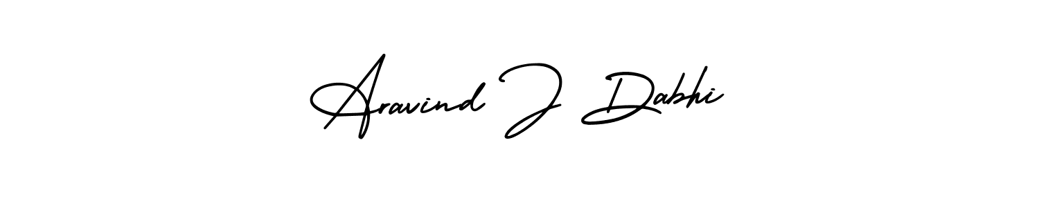 Make a beautiful signature design for name Aravind J Dabhi. With this signature (AmerikaSignatureDemo-Regular) style, you can create a handwritten signature for free. Aravind J Dabhi signature style 3 images and pictures png