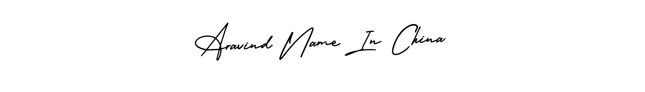 How to make Aravind Name In China name signature. Use AmerikaSignatureDemo-Regular style for creating short signs online. This is the latest handwritten sign. Aravind Name In China signature style 3 images and pictures png