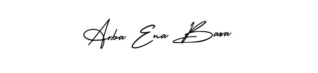 This is the best signature style for the Arba Ena Basa name. Also you like these signature font (AmerikaSignatureDemo-Regular). Mix name signature. Arba Ena Basa signature style 3 images and pictures png