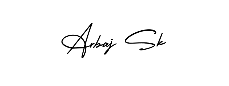 Make a beautiful signature design for name Arbaj Sk. With this signature (AmerikaSignatureDemo-Regular) style, you can create a handwritten signature for free. Arbaj Sk signature style 3 images and pictures png