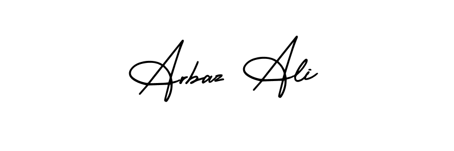Arbaz Ali stylish signature style. Best Handwritten Sign (AmerikaSignatureDemo-Regular) for my name. Handwritten Signature Collection Ideas for my name Arbaz Ali. Arbaz Ali signature style 3 images and pictures png