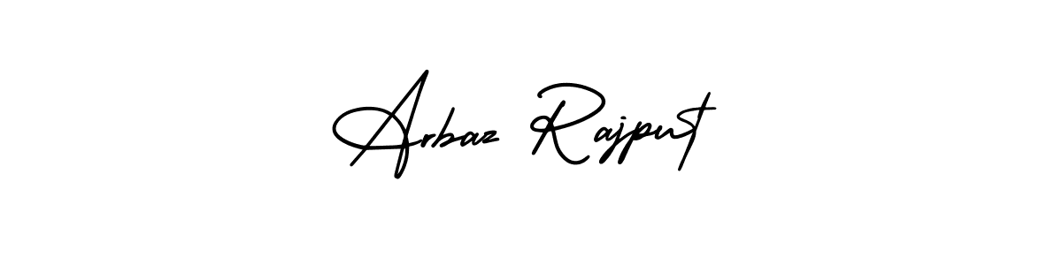 The best way (AmerikaSignatureDemo-Regular) to make a short signature is to pick only two or three words in your name. The name Arbaz Rajput include a total of six letters. For converting this name. Arbaz Rajput signature style 3 images and pictures png