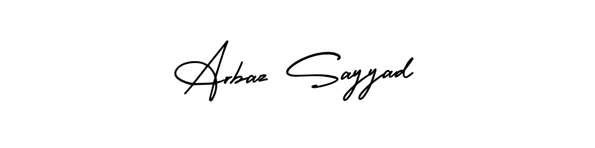 How to Draw Arbaz Sayyad signature style? AmerikaSignatureDemo-Regular is a latest design signature styles for name Arbaz Sayyad. Arbaz Sayyad signature style 3 images and pictures png