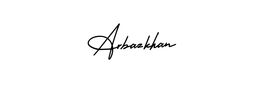 Design your own signature with our free online signature maker. With this signature software, you can create a handwritten (AmerikaSignatureDemo-Regular) signature for name Arbazkhan. Arbazkhan signature style 3 images and pictures png