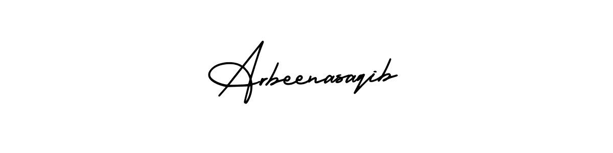 Also we have Arbeenasaqib name is the best signature style. Create professional handwritten signature collection using AmerikaSignatureDemo-Regular autograph style. Arbeenasaqib signature style 3 images and pictures png