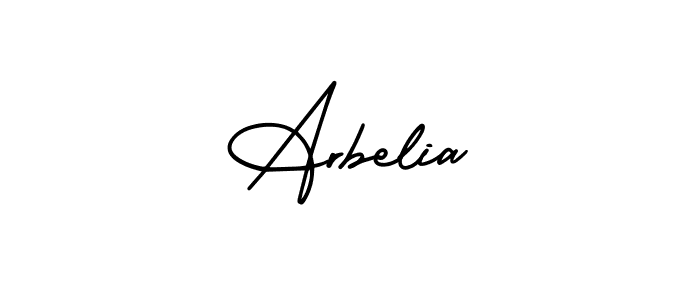 You should practise on your own different ways (AmerikaSignatureDemo-Regular) to write your name (Arbelia) in signature. don't let someone else do it for you. Arbelia signature style 3 images and pictures png