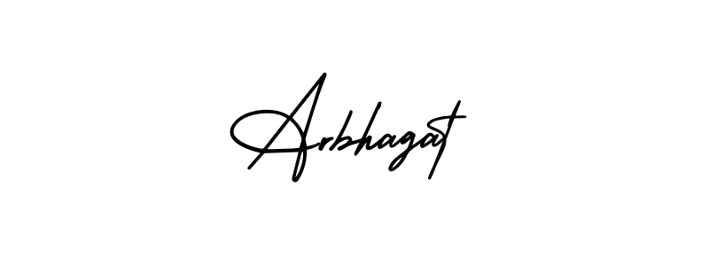 How to Draw Arbhagat signature style? AmerikaSignatureDemo-Regular is a latest design signature styles for name Arbhagat. Arbhagat signature style 3 images and pictures png