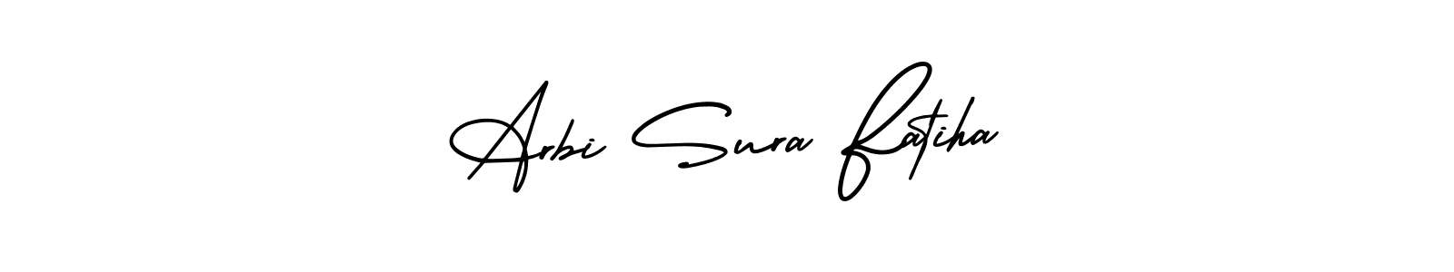 This is the best signature style for the Arbi Sura Fatiha name. Also you like these signature font (AmerikaSignatureDemo-Regular). Mix name signature. Arbi Sura Fatiha signature style 3 images and pictures png