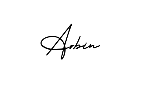 Make a beautiful signature design for name Arbin. Use this online signature maker to create a handwritten signature for free. Arbin signature style 3 images and pictures png