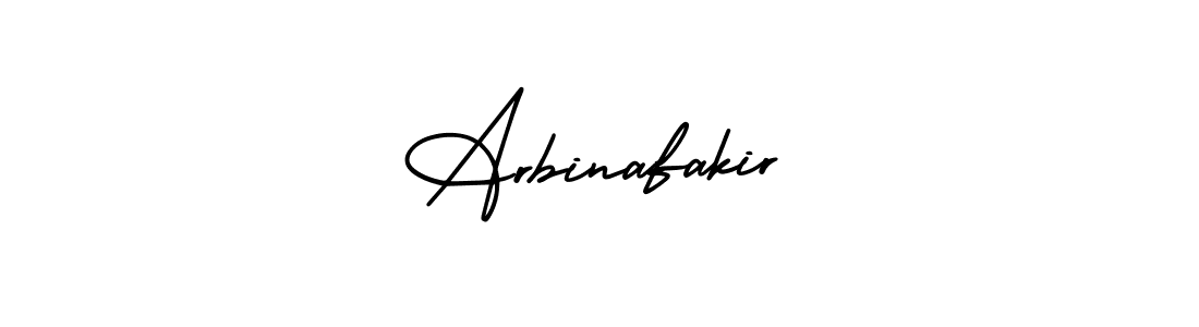 Arbinafakir stylish signature style. Best Handwritten Sign (AmerikaSignatureDemo-Regular) for my name. Handwritten Signature Collection Ideas for my name Arbinafakir. Arbinafakir signature style 3 images and pictures png