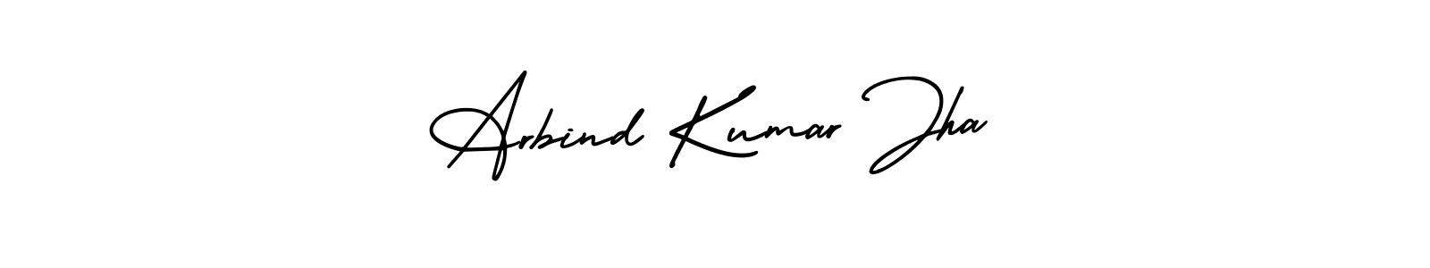 Design your own signature with our free online signature maker. With this signature software, you can create a handwritten (AmerikaSignatureDemo-Regular) signature for name Arbind Kumar Jha. Arbind Kumar Jha signature style 3 images and pictures png