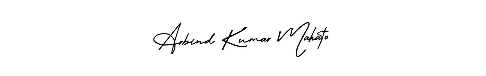 Make a short Arbind Kumar Mahato signature style. Manage your documents anywhere anytime using AmerikaSignatureDemo-Regular. Create and add eSignatures, submit forms, share and send files easily. Arbind Kumar Mahato signature style 3 images and pictures png