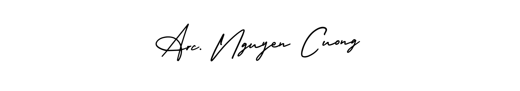 Arc. Nguyen Cuong stylish signature style. Best Handwritten Sign (AmerikaSignatureDemo-Regular) for my name. Handwritten Signature Collection Ideas for my name Arc. Nguyen Cuong. Arc. Nguyen Cuong signature style 3 images and pictures png