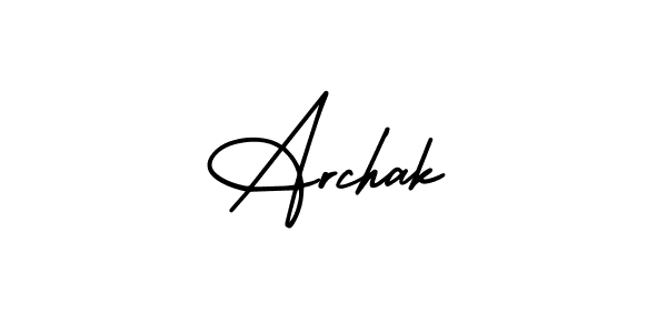 Design your own signature with our free online signature maker. With this signature software, you can create a handwritten (AmerikaSignatureDemo-Regular) signature for name Archak. Archak signature style 3 images and pictures png