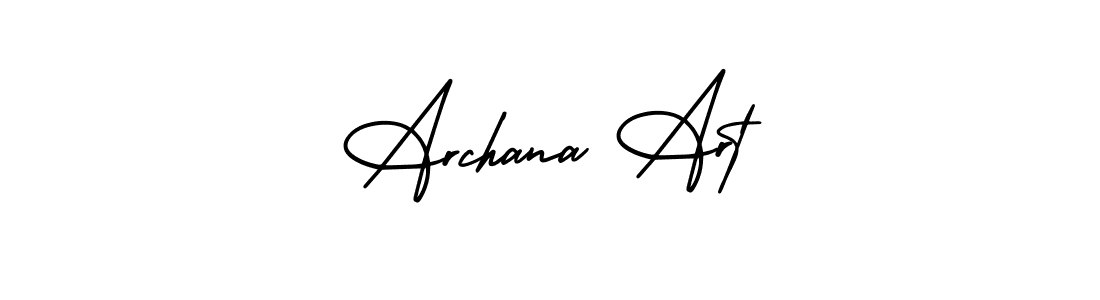 Use a signature maker to create a handwritten signature online. With this signature software, you can design (AmerikaSignatureDemo-Regular) your own signature for name Archana Art. Archana Art signature style 3 images and pictures png