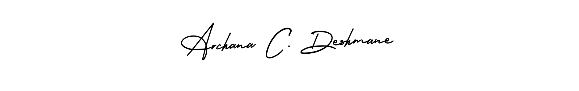 Make a beautiful signature design for name Archana C. Deshmane. With this signature (AmerikaSignatureDemo-Regular) style, you can create a handwritten signature for free. Archana C. Deshmane signature style 3 images and pictures png